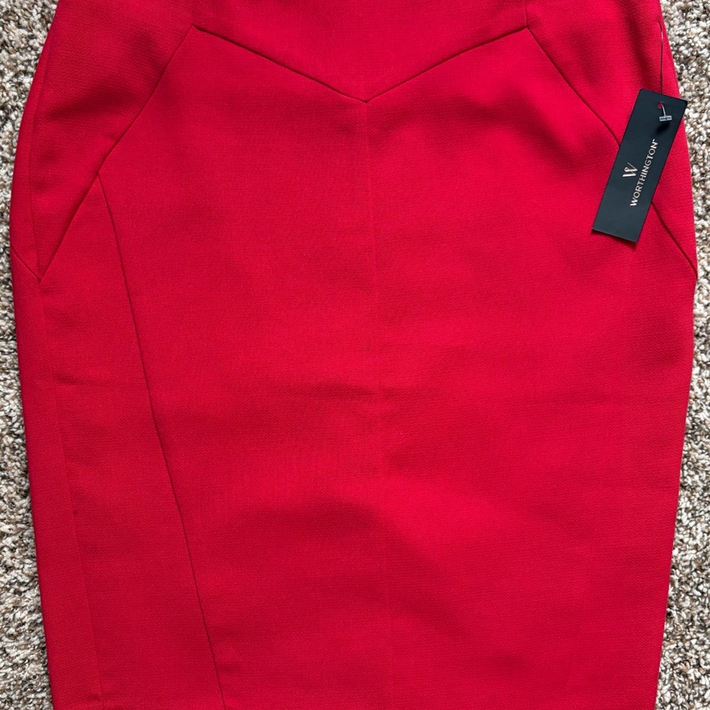 Worthington Women's Red Pencil Skirt